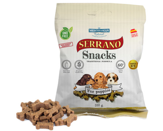 Serrano Snacks para cachorros de Mediterranean Natural