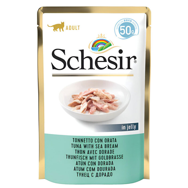 schesir sobres atun con dorada para gatos