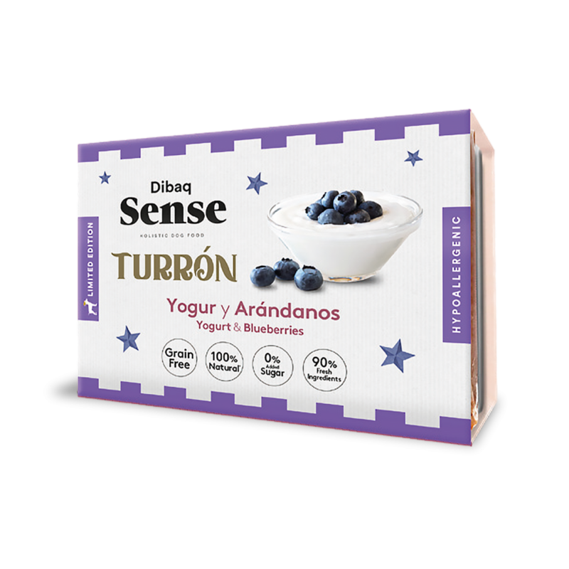 Dibaq Sense Dog Turr&oacute;n Yogurt Con Ar&aacute;ndanos