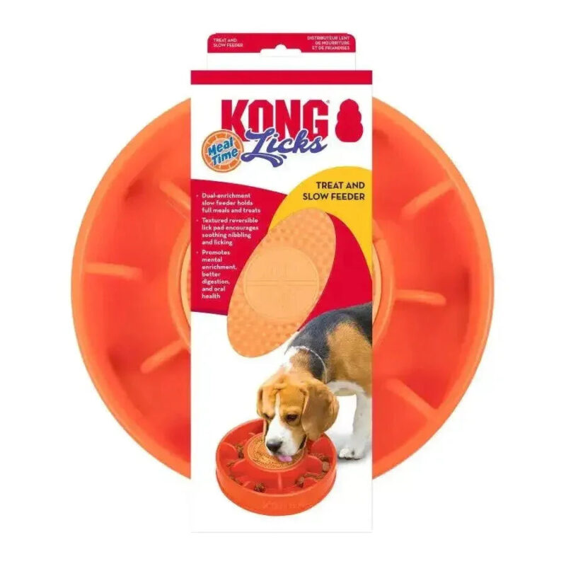 Kong Licks Mealtime, comedero lento para perro talla L