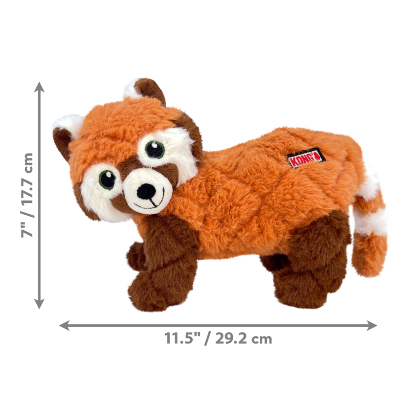 Kong Scampers Panda Rojo, peluche para perro talla MD