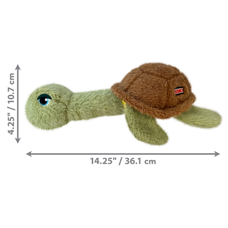 Kong Scruffs Tortuga, peluche para perro talla MD/LG
